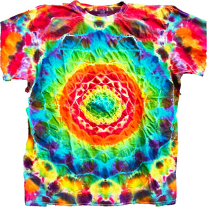 Tie Dye Short Sleeve T-Shirt - Size 2XL 100% Cotton